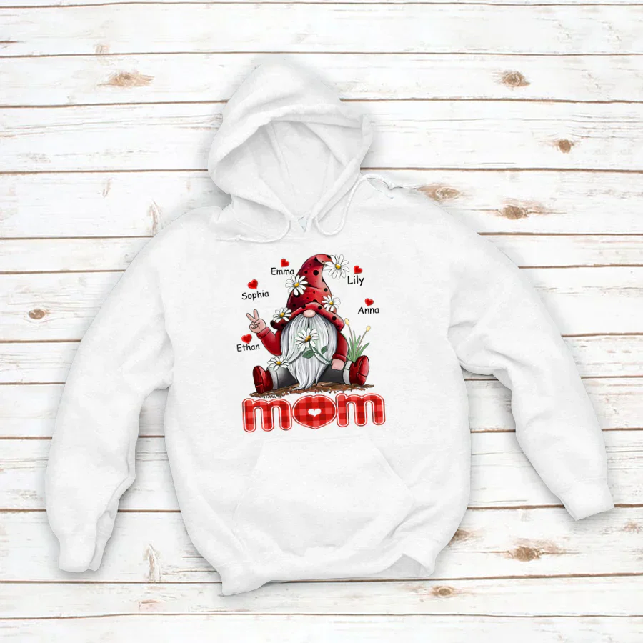 Mom Gnome Heart Kids VT22120072 Hoodie