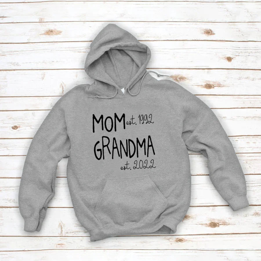 Mom Grandma Est VT22120031 Hoodie
