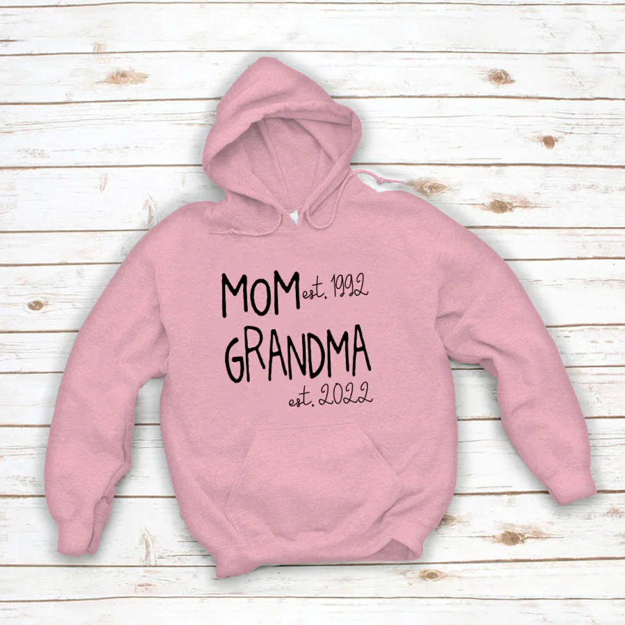 Mom Grandma Est VT22120031 Hoodie
