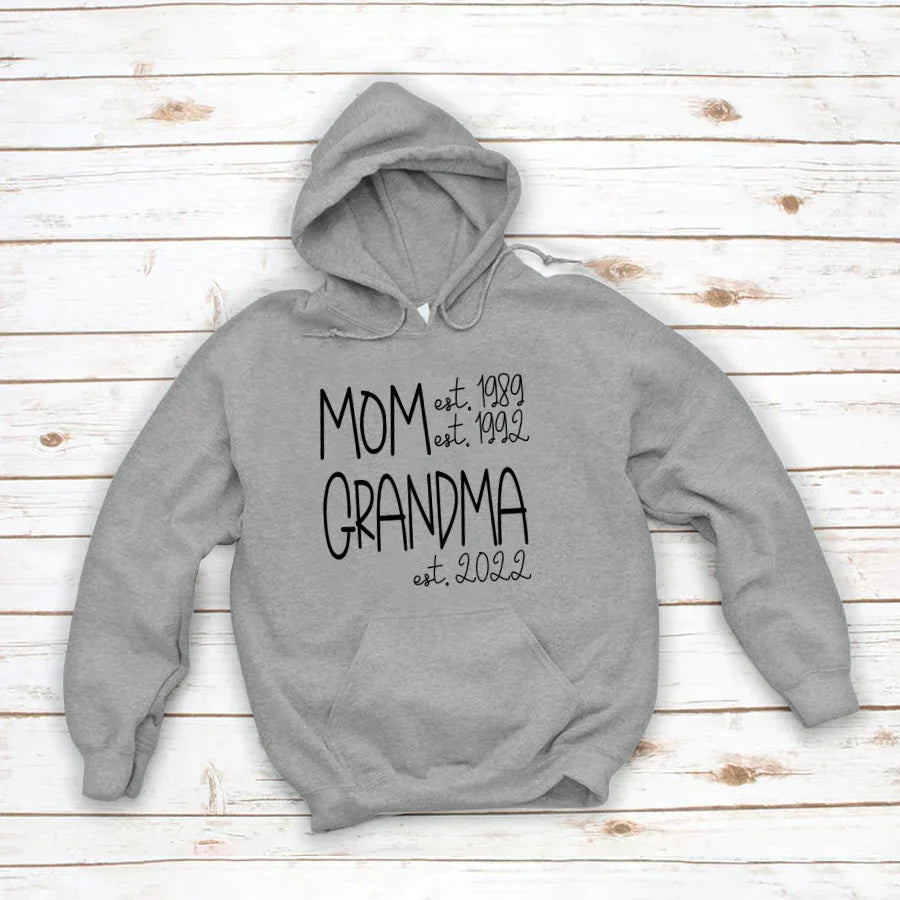 Mom Grandma New Est Sweet VT22120041 Hoodie