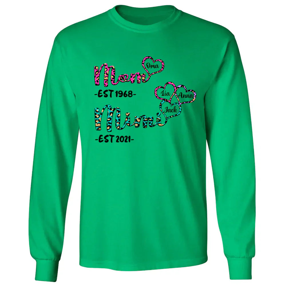 Mom Mimi heart best gifts for family est Longsleeve