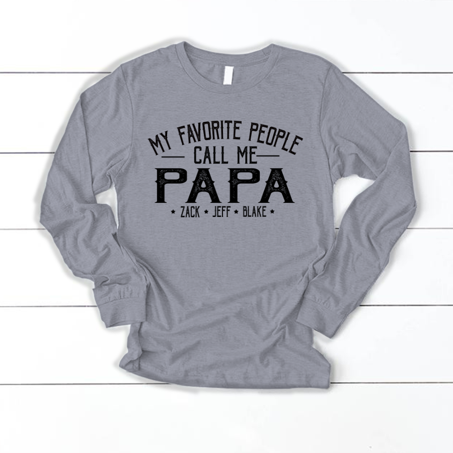 My Favorite People Call Me Papa And Grandkids Shirt