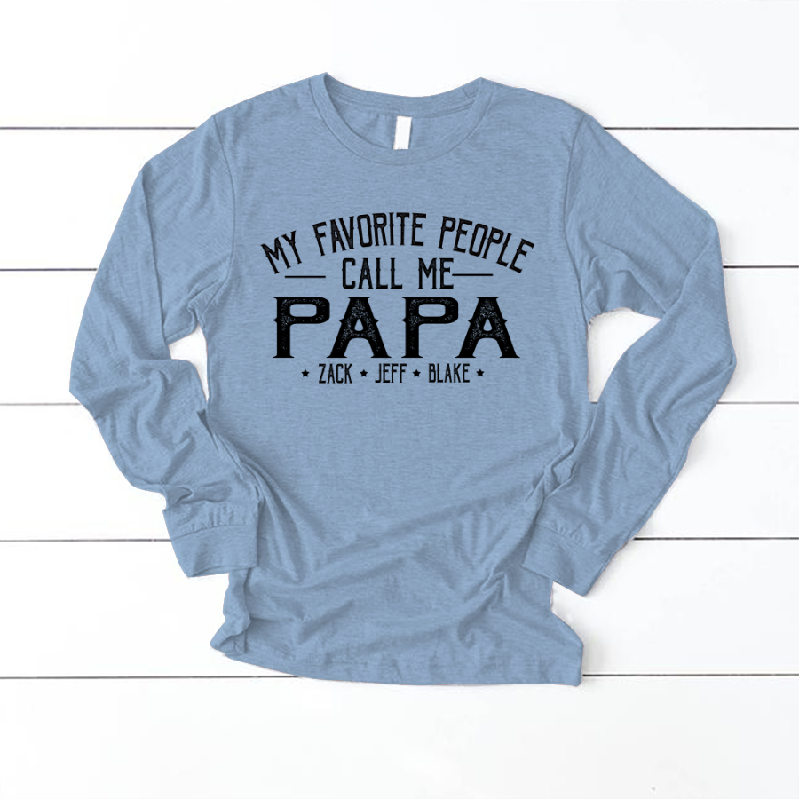 My Favorite People Call Me Papa And Grandkids Shirt