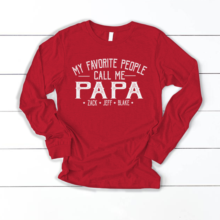 My Favorite People Call Me Papa And Grandkids Shirt
