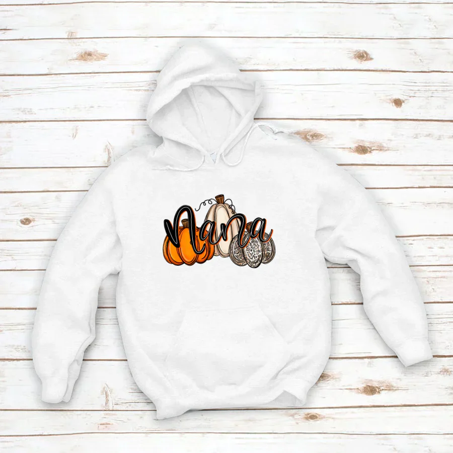 Nana Pumpkins Leopard Autumn Hoodie