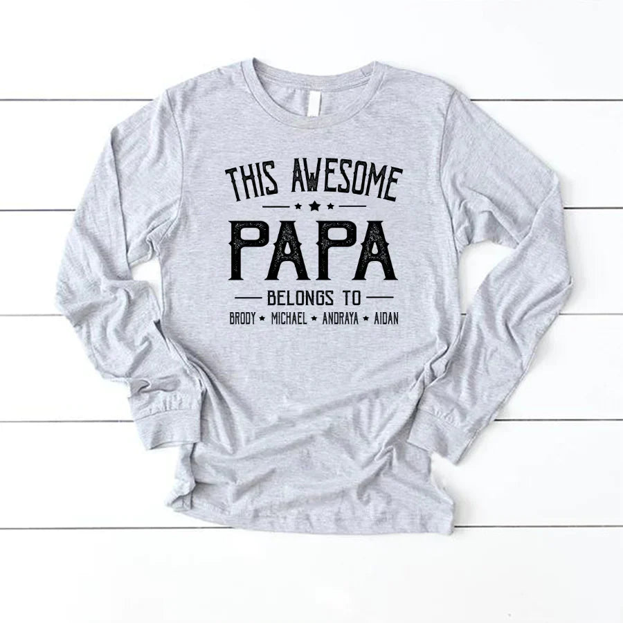 Papa And Kids Awesome VT2212002 Longsleeve