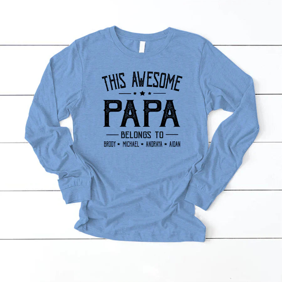 Papa And Kids Awesome VT2212002 Longsleeve