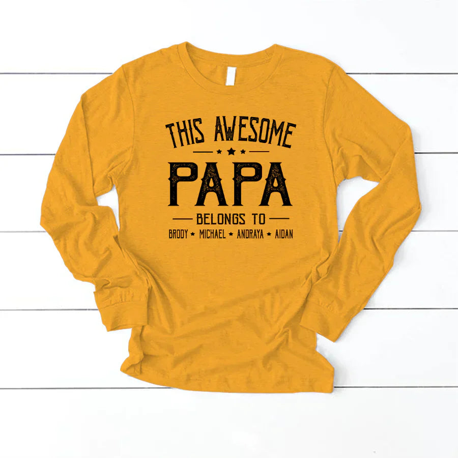 Papa And Kids Awesome VT2212002 Longsleeve