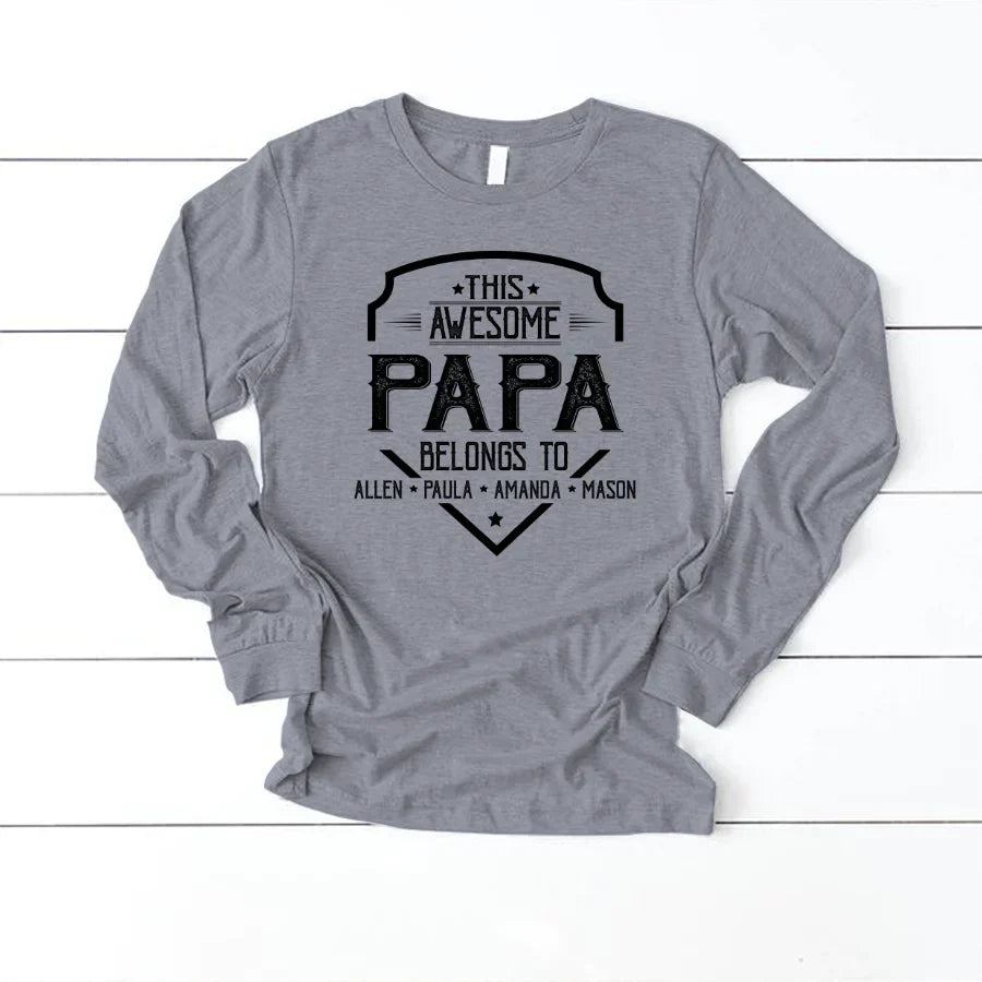 Papa Awesome Kids VT22120052 Longsleeve