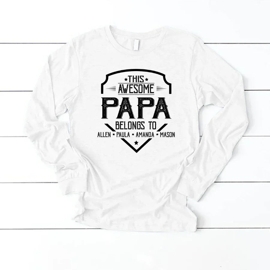 Papa Awesome Kids VT22120052 Longsleeve