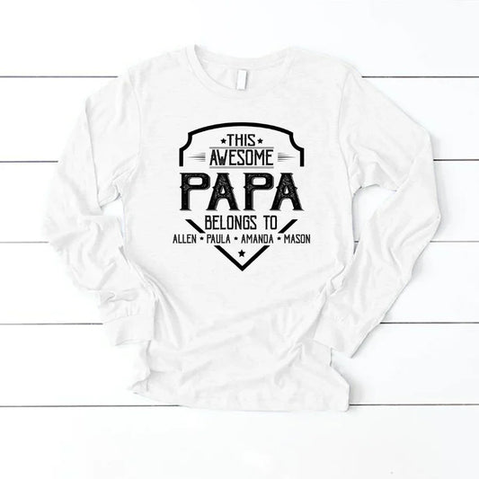 Papa Awesome Kids VT22120052 Longsleeve
