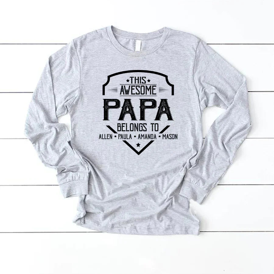 Papa Awesome Kids VT22120052 Longsleeve