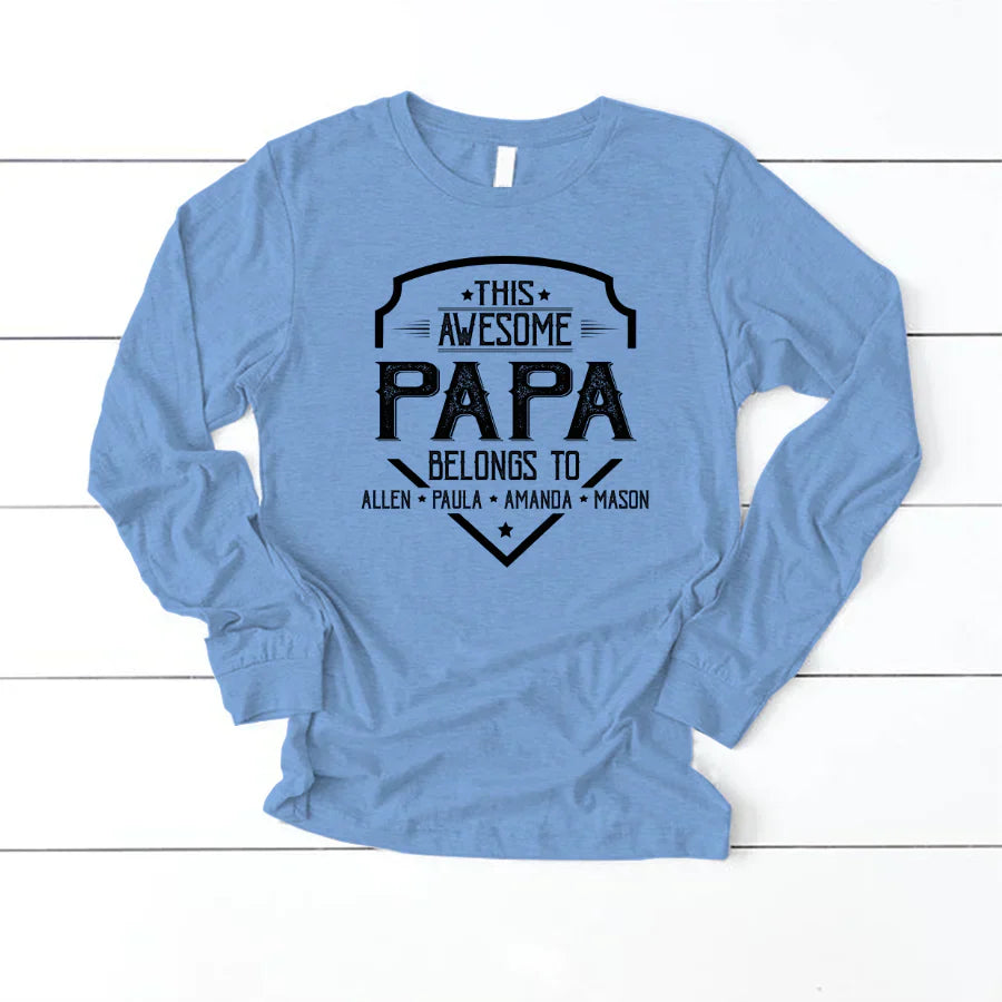 Papa Awesome Kids VT22120052 Longsleeve