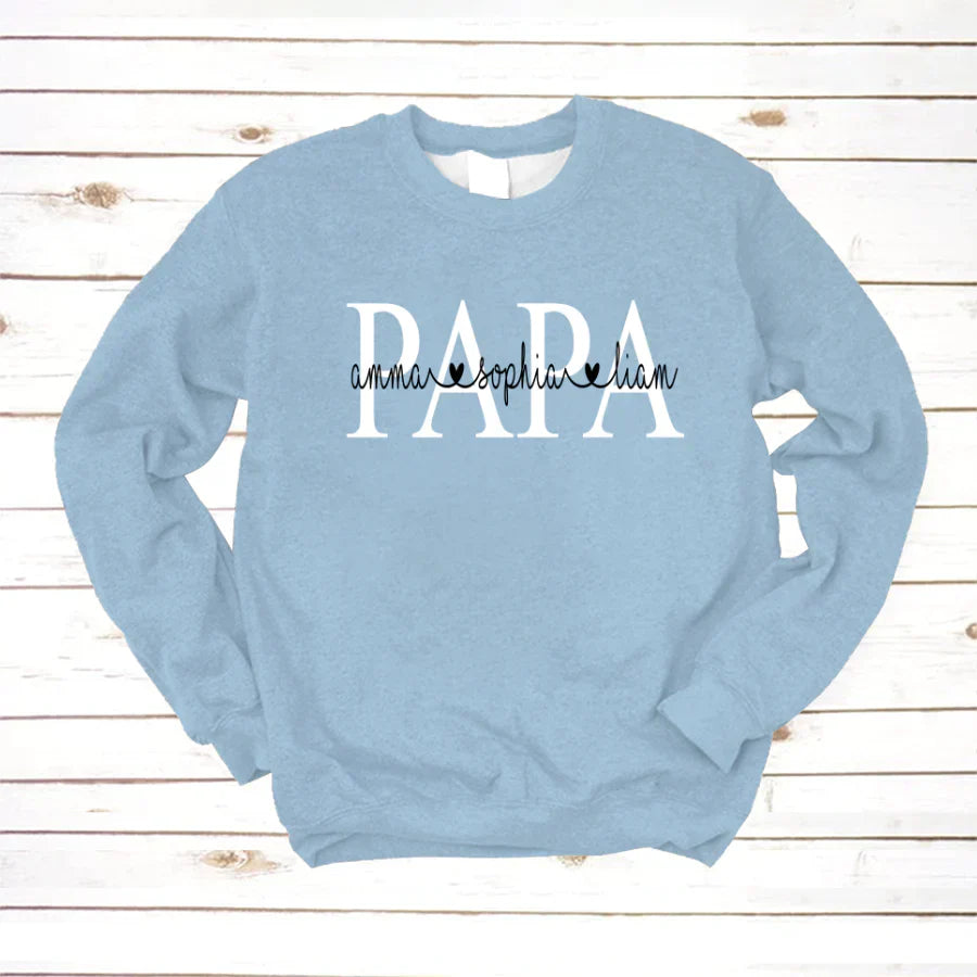 Papa Kids Name VTN221126 Sweatshirt