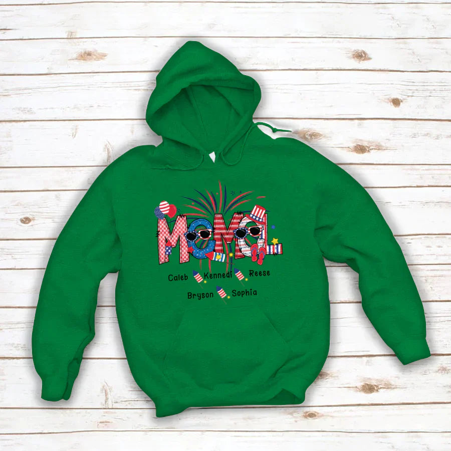 Patriotic Doodle 4th Of July MEMEL And Grandkid CTH01 Hoodie