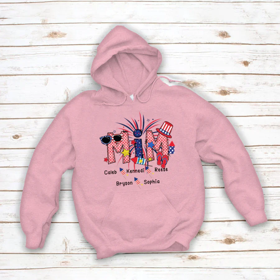 Patriotic Doodle 4th Of July MIM And Grandkid CTH01 Hoodie