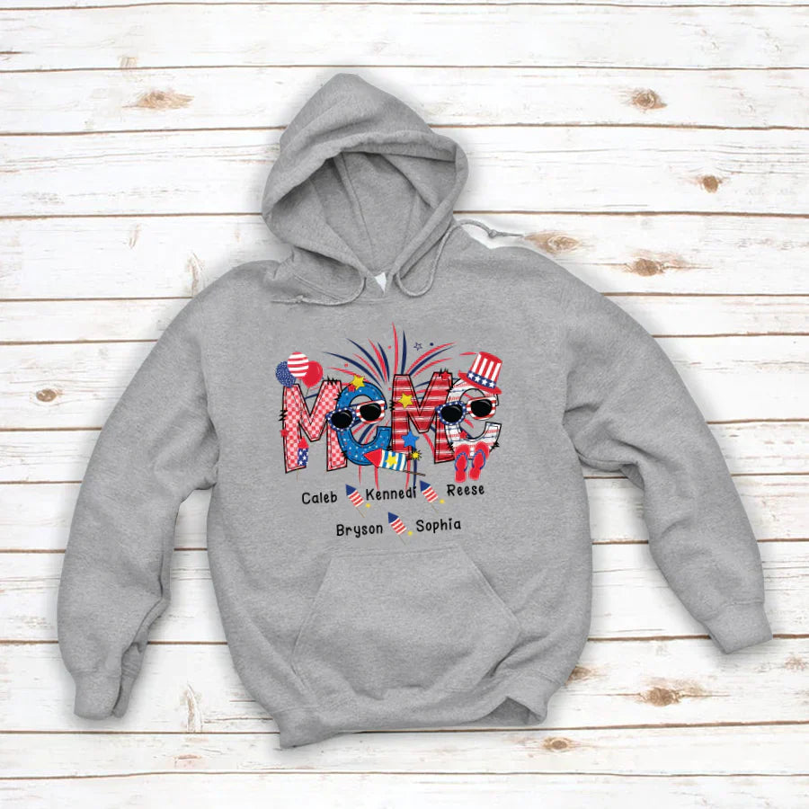 Patriotic Doodle 4th Of July Meme And Grandkid CTH01 Hoodie