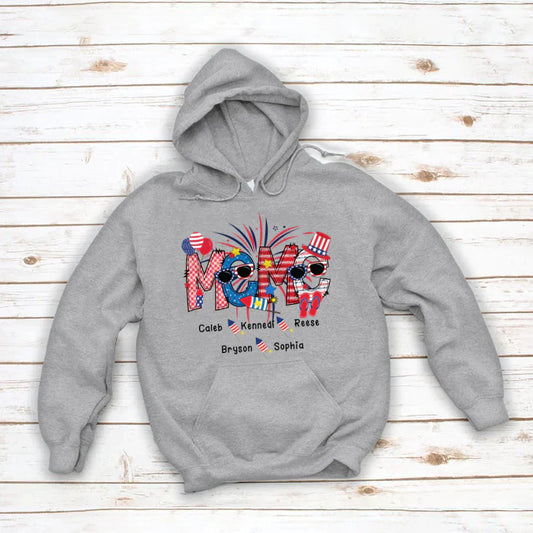 Patriotic Doodle 4th Of July Meme And Grandkid CTH01 Hoodie