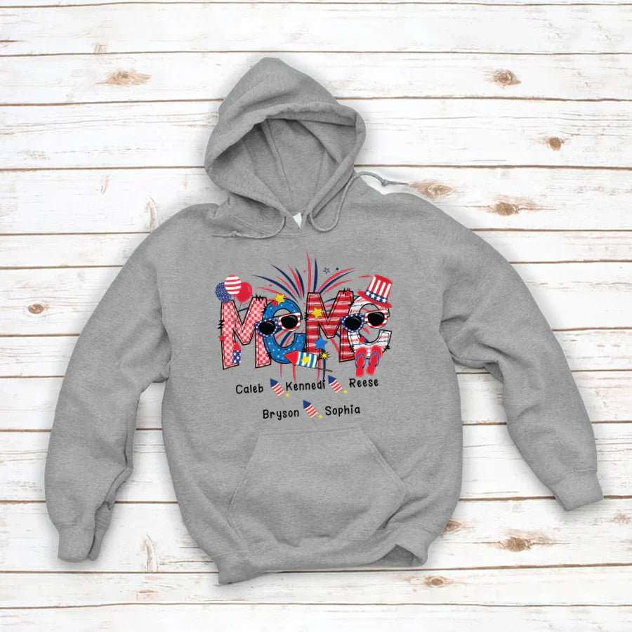 Patriotic Doodle 4th Of July Meme And Grandkid CTH01 Hoodie