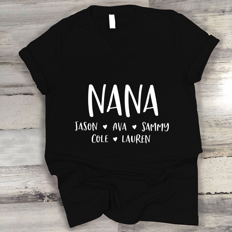 Personalized Nana Shirt, Mother's Day Gifts For Grandma