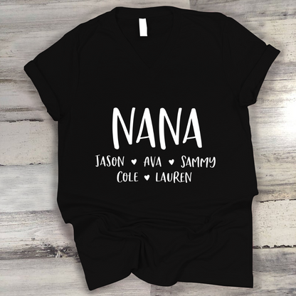 Personalized Nana Shirt, Mother's Day Gifts For Grandma