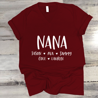 Personalized Nana Shirt, Mother's Day Gifts For Grandma