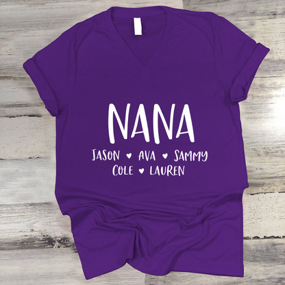 Personalized Nana Shirt, Mother's Day Gifts For Grandma