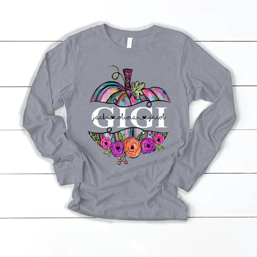 Personalized Gigi Painted Pumpkin 2022 Longsleeve