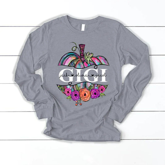 Personalized Gigi Painted Pumpkin 2022 Longsleeve