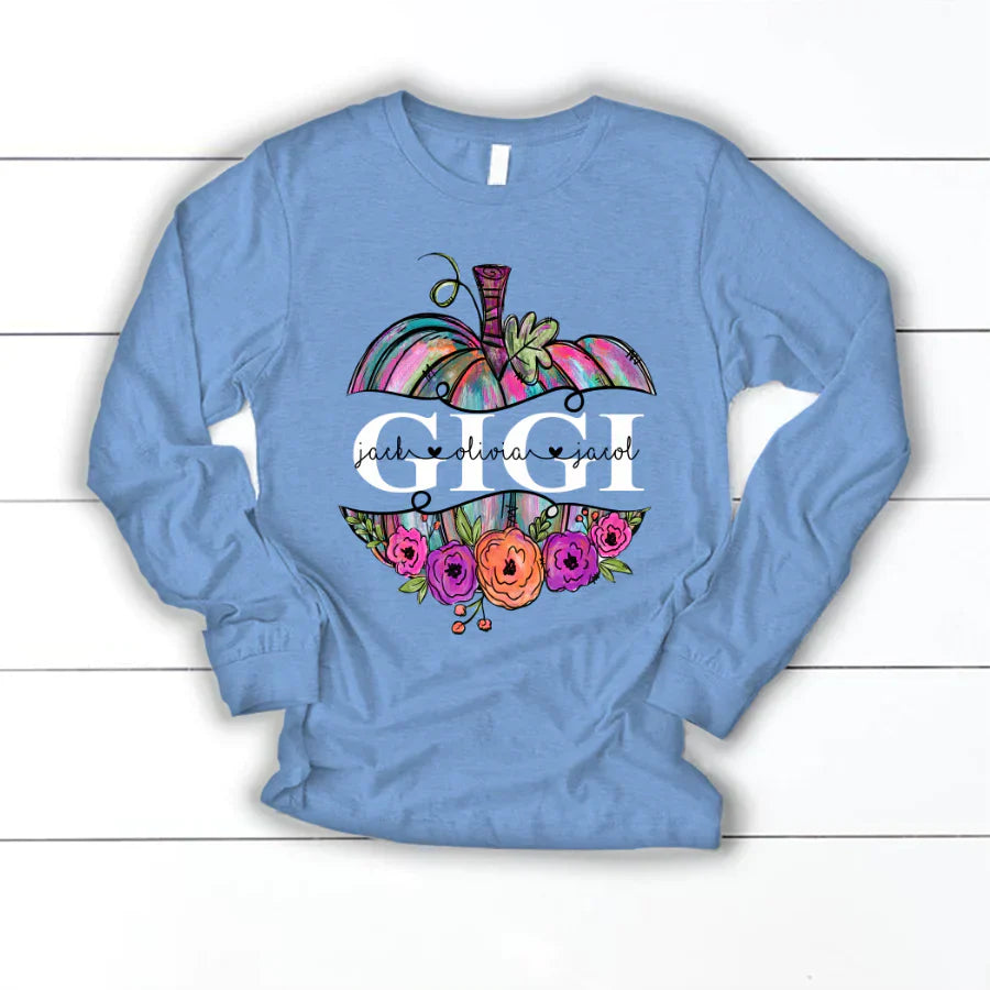 Personalized Gigi Painted Pumpkin 2022 Longsleeve