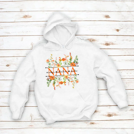 Summer Flowers Nana And Grandkids CTH01 Hoodie