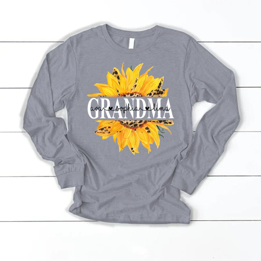 Sunflowers Grandma And Kids VTN221126 Longsleeve