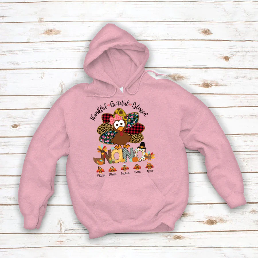 Thankful Greatful Blessed Nana Turkey 2022 Hoodie