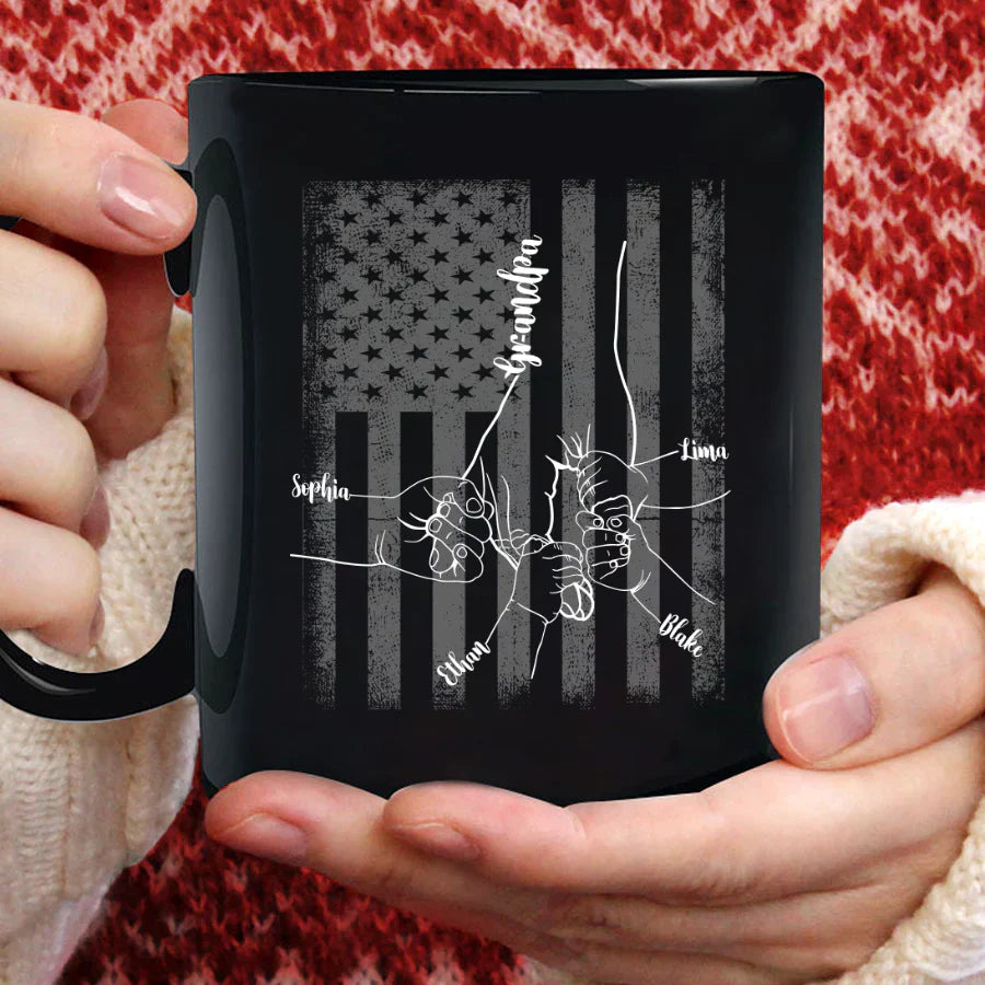 They Call Me Grandpa Hands Flag VTN221126 Mug