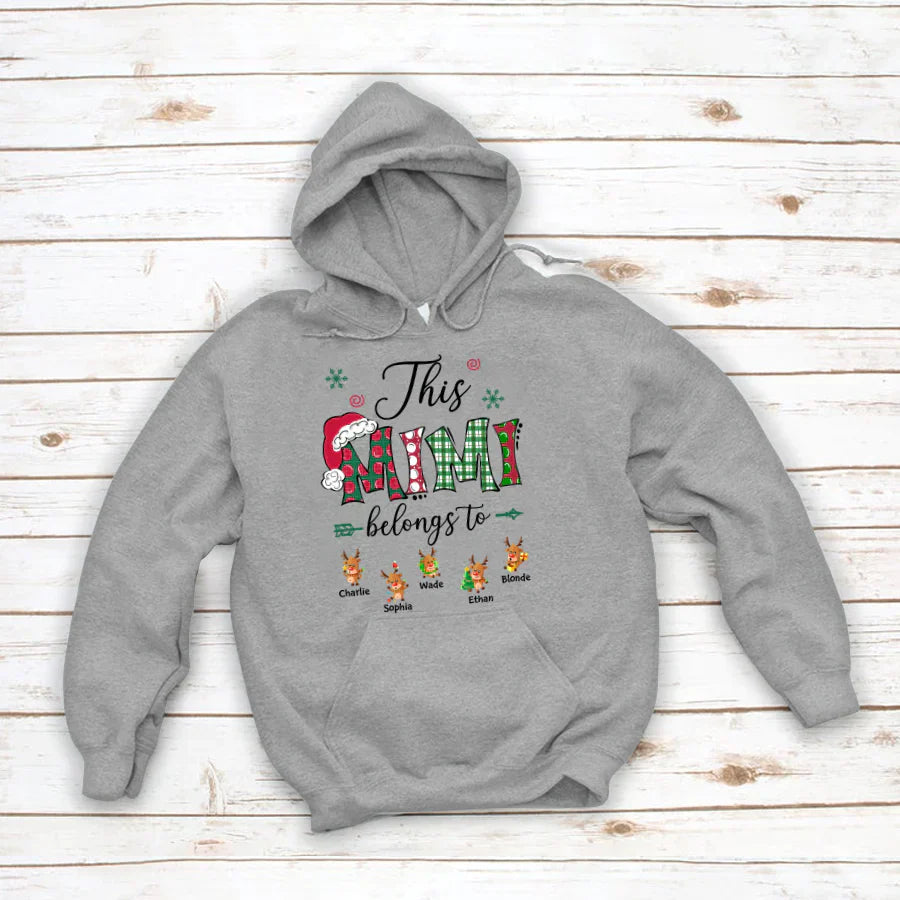This Mimi Belongs to Christmas Reindeer Hoodie