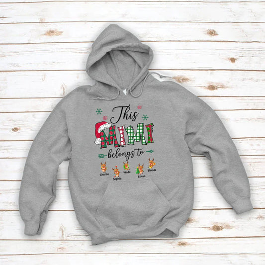 This Mimi Belongs to Christmas Reindeer Hoodie
