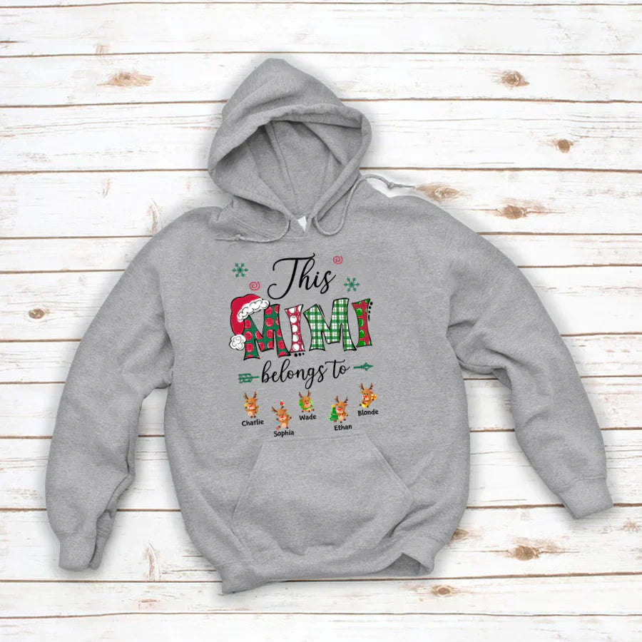 This Mimi Belongs to Christmas Reindeer Hoodie