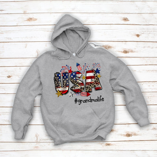 USA 4th of July  grandmalife CL01 Hoodie