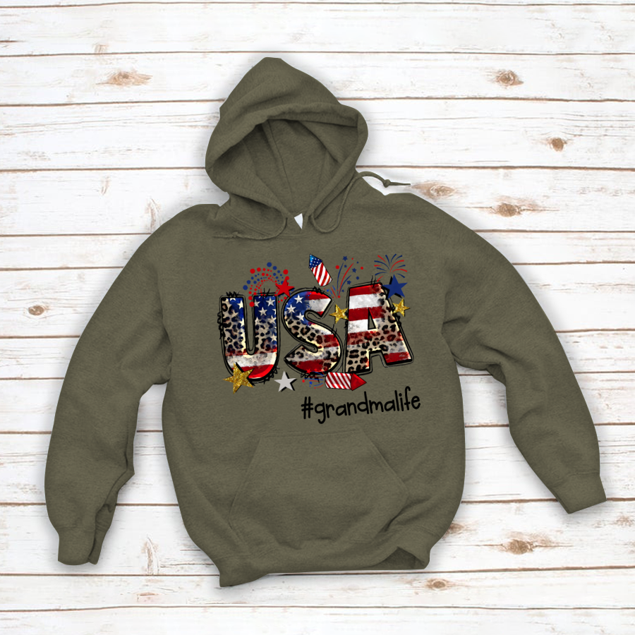 USA 4th of July  grandmalife CL01 Hoodie