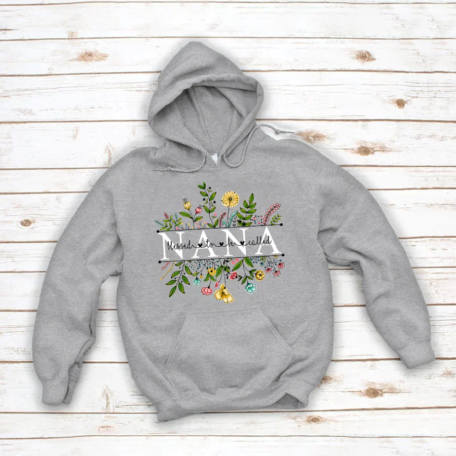 Wildflowers Blessed To Be Called Nana Hoodie