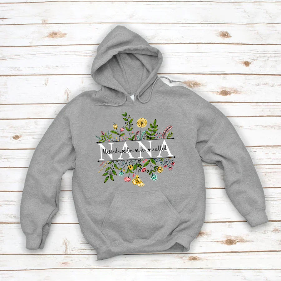 Wildflowers Blessed To Be Called Nana Hoodie