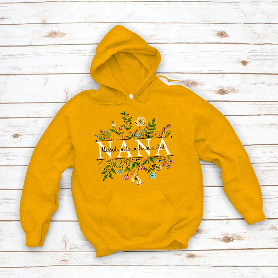 Wildflowers Blessed To Be Called Nana Hoodie