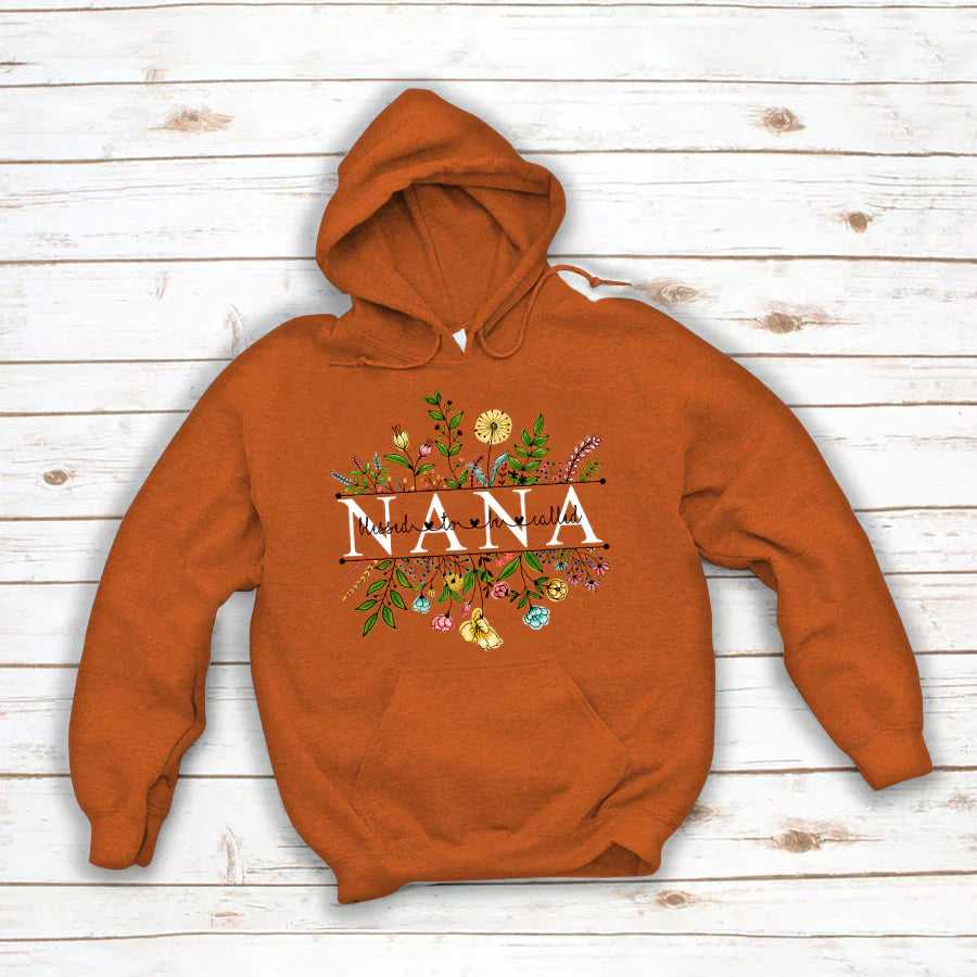 Wildflowers Blessed To Be Called Nana Hoodie