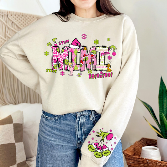 Custom Gigi And Grandkids Christmas 2024 Sweatshirt