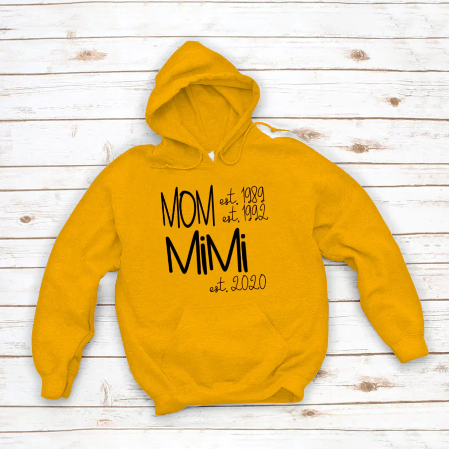 Custom Mom Grandma Est, Custom Mom Shirt, Grandma Shirt, Mom Mimi Aunt Shirt, New Grandma Shirt, Gift For Grandma Valentine's Day, Mother's Day VTN221125 Hoodie