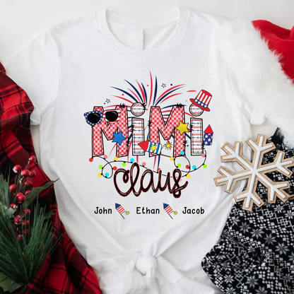 Christmas Mimi Claus And Kids CTH01 T-Shirt