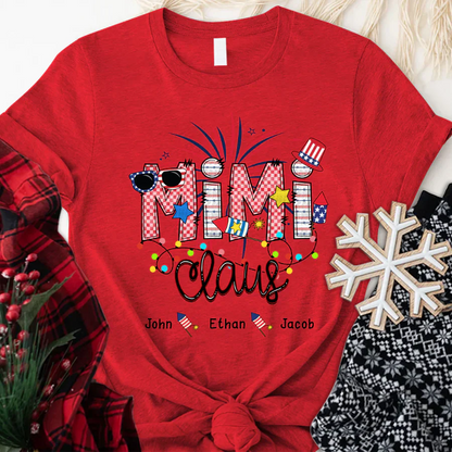 Christmas Mimi Claus And Kids CTH01 T-Shirt