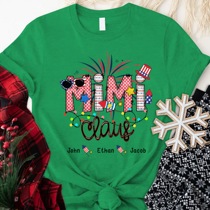 Christmas Mimi Claus And Kids CTH01 T-Shirt