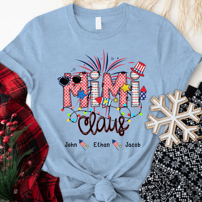 Christmas Mimi Claus And Kids CTH01 T-Shirt