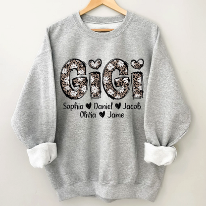 Daisy Leopard Gigi Custom Gigi and Kids Mothers Day Gift Shirt
